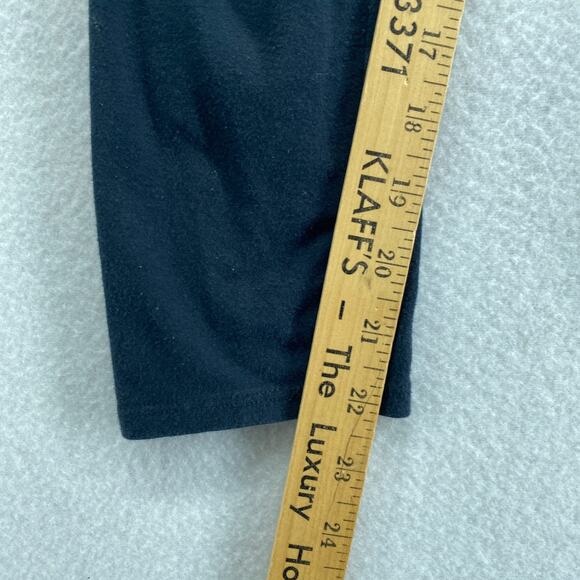 EILEEN FISHER Leggings 2XS Stretch Organic Cotton Jersey Cropped Black USA - Picture 10 of 13